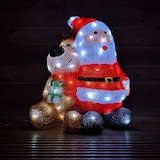 thumbnail of WellHome - Figura Luminosa de Papá Noel y Reno con Luces LED y temporizador