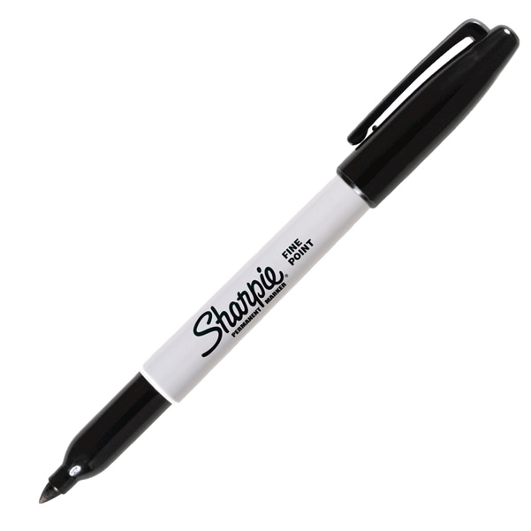SHARPIE Marqueur Permanent Pointe Fine Ogive NOIR