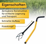 thumbnail of TORNADICA Manueller Kultivator Mini Gartenkralle Vertikutierer Wurzelzieher Unkrautkralle mit Stiel Gartenfräse Bodenlockerer Unkrautstecher