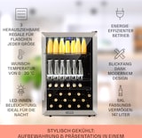 thumbnail of Beersafe 5XL Kühlschrank 147 Liter 3 Böden Panoramaglastür Edelstahl Silber