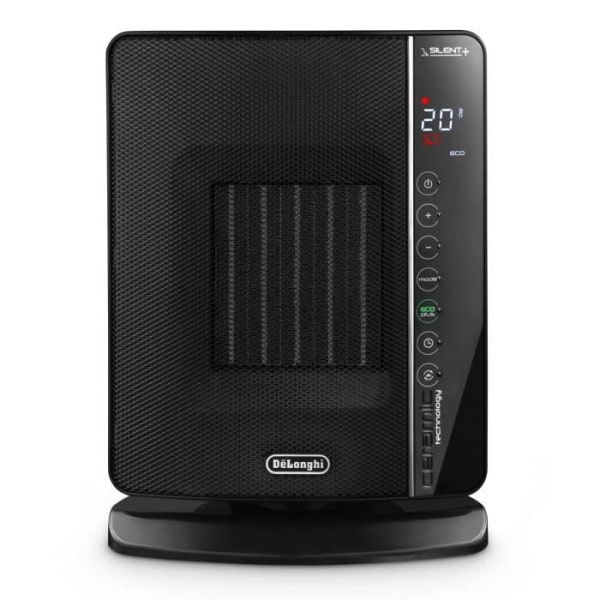 DELONGHI Soufflant céramique - DCH7993ER.BC -2400W - Noir et chrome DeLonghi