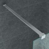 thumbnail of Duschabtrennung Walk-In Duschwand Milchglas vollsatiniert 8mm (BxH) 1400x2000mm