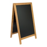 thumbnail of Securit® Gehwegtafel "Deluxe" – Teak – Gummibaumholz lackiert – 70x120cm