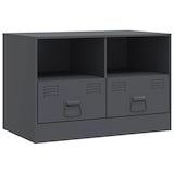 thumbnail of Helloshop26 - Meuble TV multimédia étagère télévision buffet téléviseur salle à manger salon chambre anthracite 67 x 39 x 44 cm 02_0026394