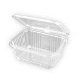 thumbnail of Envases para alimentos take away apto microondas, tapa con bisagra. Pack 50 unidades Fabricados en plástico PP y reutilizables. 1000 ml