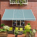 thumbnail of Outsunny Toldo Manual Plegable de Aluminio 295x250 cm Ángulo Ajustable Manivela para Exterior Balcón Jardín Terraza Verde