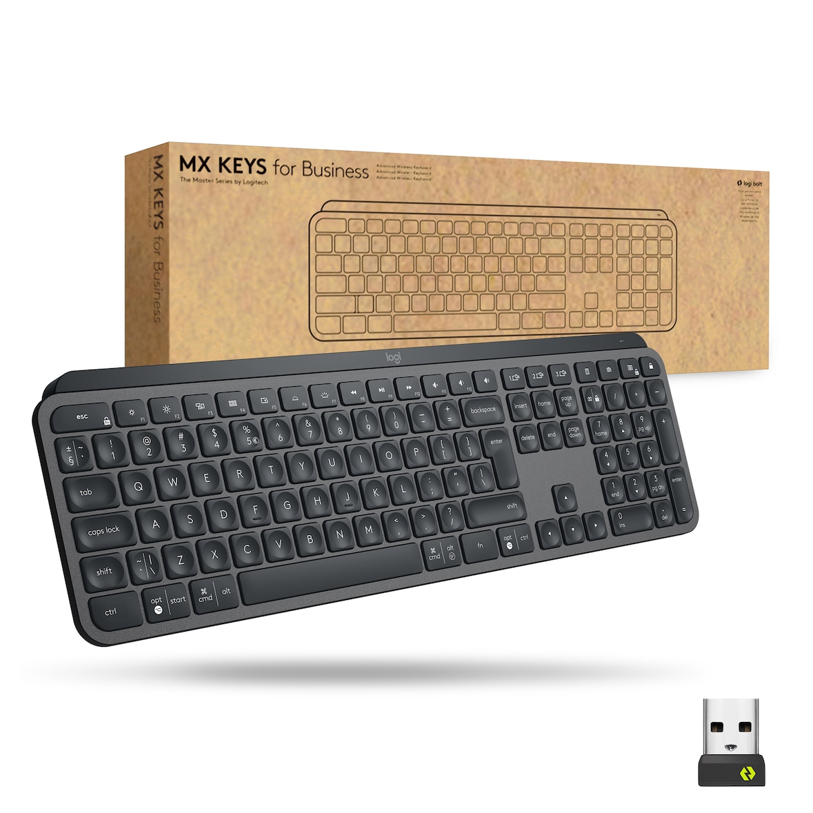 Logitech Mx Keys For Business Tastatur Büro Bluetooth Schweiz Graphit