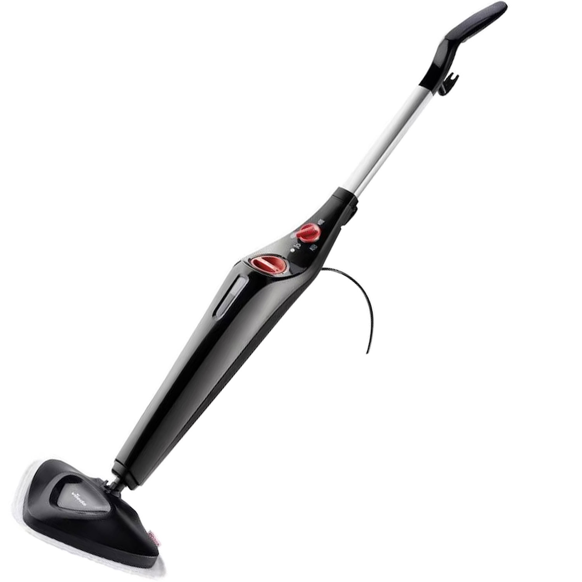 Vileda 168933 Steam PLUS Dampfreiniger mit Mikrofaserbezug plus PowerPad, entfernt bis zu 99,9% Bakterien, 3 Dampfeinstellungen, ECO-Verpackung