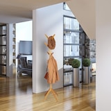 thumbnail of Relaxdays Garderobenständer Bambus, Kleiderständer mit 8 Haken, modernes Tree Design, HxBxT: 179 x 40,5 x 40,5 cm, natur