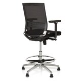 thumbnail of Luxe verhoogde bureaustoel TOP WORK 77 Stof / netstof, zwart (max. 79 cm hoog) hjh OFFICE