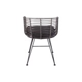 thumbnail of Esszimmerstuhl Rattanstuhl Farbe anthrazit inkl. Sitzkissen NAIROBI