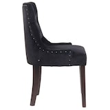 thumbnail of Set van 4 eetkamerstoelen Aberdeen Fluweel zwart/antiek