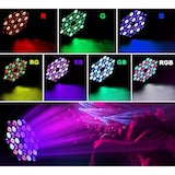 thumbnail of Spots com 36 LEDs RGB, Luz de Discoteca com Controlo DMX e Activação Sonora, Iluminação de Palco. (1 peça)