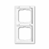 thumbnail of FUTURE LINEAR Rahmen, 2f, studioweiß, glänzend, vertikal, Textfeld/Beschriftungsfläche, Kunststoff, geeignet für Geräteeinbaukanal