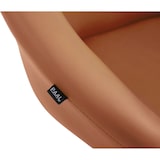 thumbnail of Décoshop26 - Tabouret de bar assise pivotante à 360° hauteur réglable en PVC marron clair piètement en métal noir 10_0004767