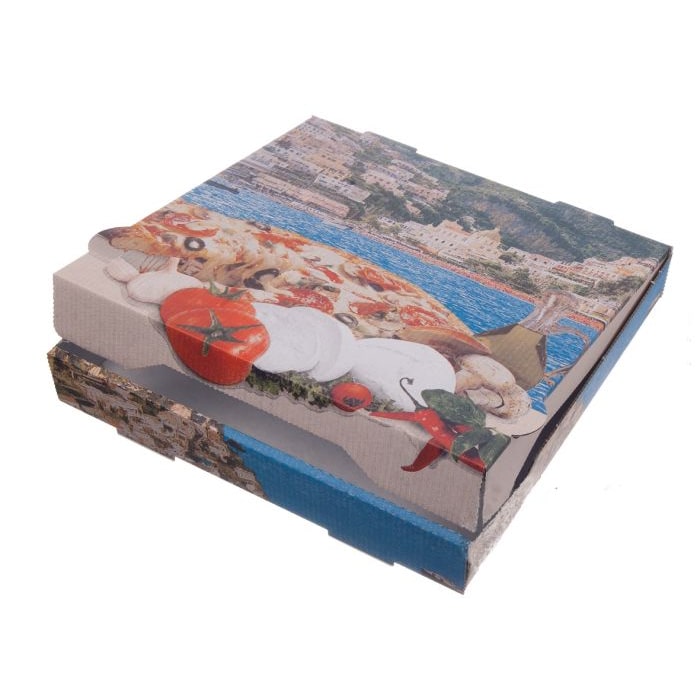 100x Pizzakarton 29 x 29 x 3 cm Kraft NYC Modell Positano
