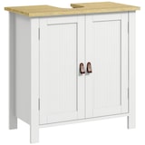 thumbnail of kleankin mueble bajo lavabo mueble de lavabo con pie con 2 puertas y estante ajustable sin lavabo 60x30x60 cm blanco
