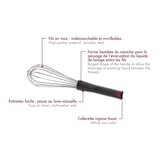 thumbnail of Gobel -  Fouet professionnel inox -  manche étanche antidérapant -  45 cm -  NC074