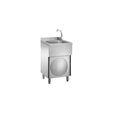 thumbnail of Lavamani inox con miscelatore ristorante pizzeria cm 50x50x85 RS7148