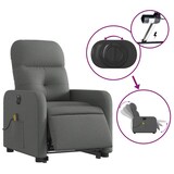 thumbnail of vidaXL Elektrischer Massagesessel mit Aufstehhilfe Dunkelgrau Stoff