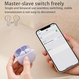 thumbnail of Ecouteurs Bluetooth Sans Fil Sport Rose 7h Autonomie IP54 Réduction Bruit Violet 2 YONIS