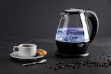 thumbnail of Adler AD 1224 Hervidor Agua Eléctrico 1,5 Litros Jarra Cristal Inalámbrica Retroiluminada, Apagado Automático, Negro, 2200W