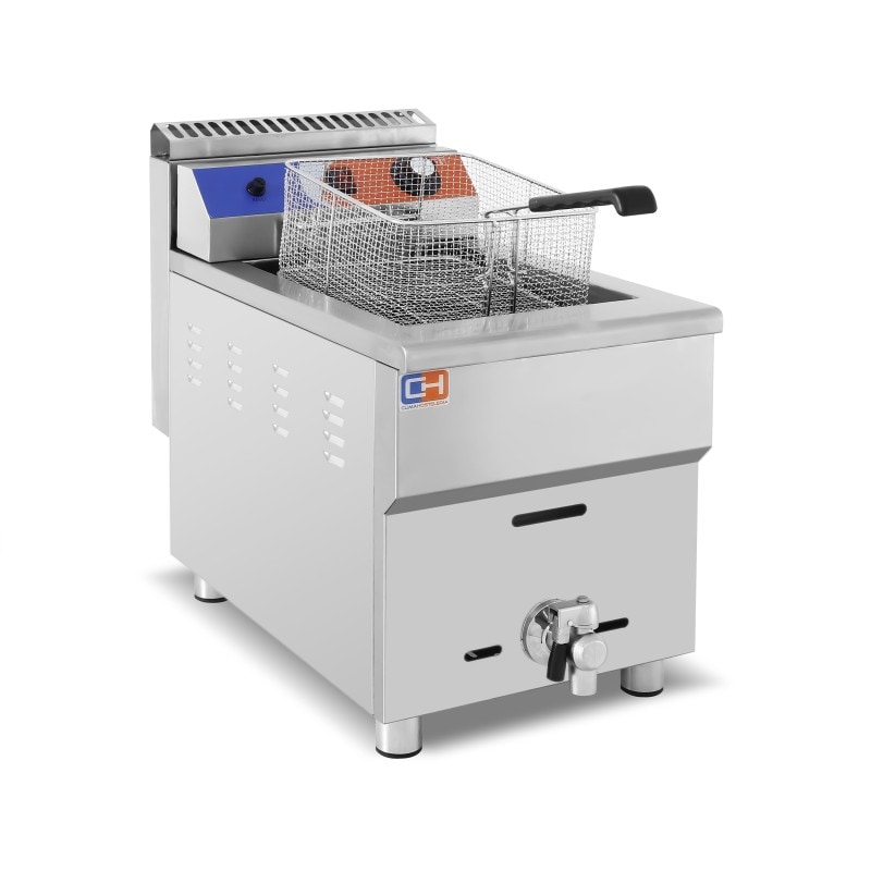 Freidora a gas industrial modelo GF-181 de Climahostelería