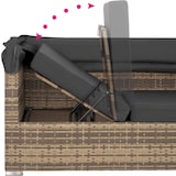 thumbnail of tectake Wicker loungeset San Marino met aluminium frame - natuur - 403713