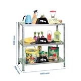 thumbnail of SimonRack Scaffali Metallo Garage 900x800x400 mm, 3 Ripiani in Acciaio, Portata, 75 kg per Ripiano, Zincato – Advantage