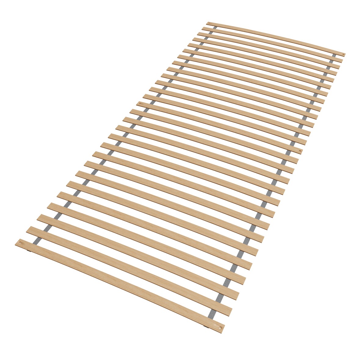 Rolbodem 120x200 cm, Ergonomische lattenbodem 120x200 van beukenhout, 28 latten, volledig gemonteerd en opgerold, Draagvermogen 130kg