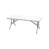 thumbnail of Inklapbare tuintafel 180x75xH74 cm Wit Hoge weerstand Polypropyleen Camping Recepties KZ GARDEN