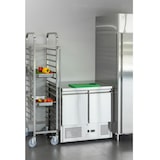 thumbnail of Gasfrit - Mesa refrigerada compacta  2 puertas de  acero inoxidable, 900 x 700 x 880 mm, 240 L,  alta calidad