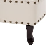 thumbnail of Chaise Longue Blanc Crème Similicuir