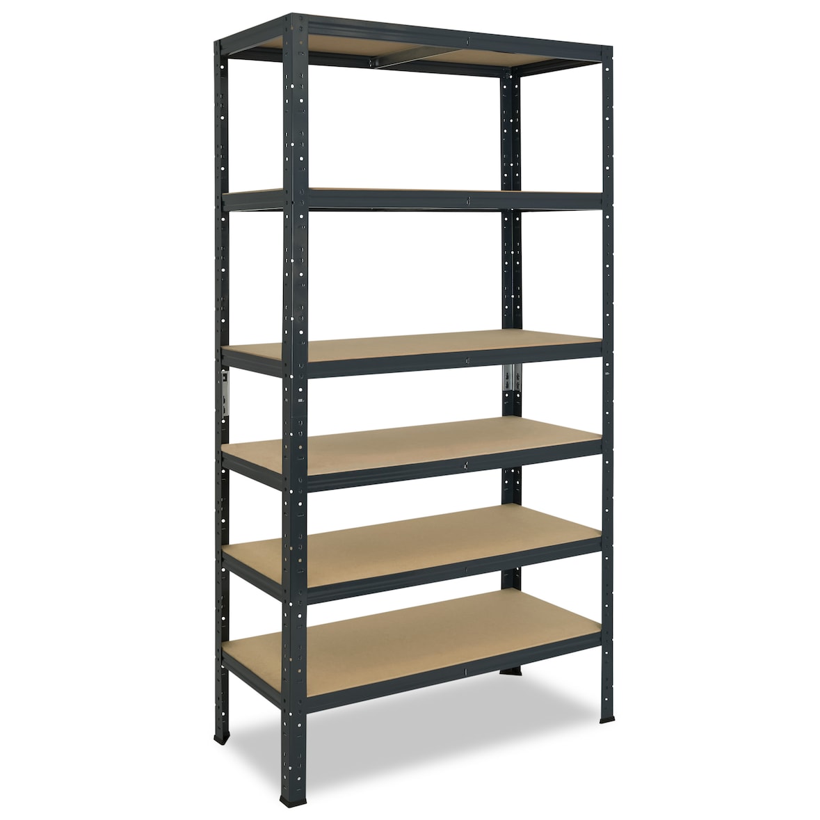 shelfplaza HOME 200x80x40 cm Schwerlastregal in anthrazit mit 6 Böden und 145 kg Traglast pro Boden