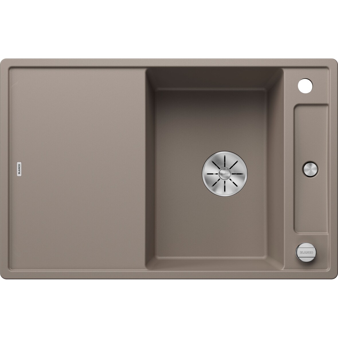 BLANCO AXIA III 45 S Einbauspüle / SILGRANIT / Tartufo / Reversibel / Excenter -