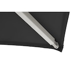 thumbnail of METRO PROFESSIONAL Sombrilla cuadrada Lirona, aluminio, 2 x 2 m, hidrófugo, negro/platino