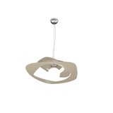 thumbnail of Lampadario a sospensione moderno 1 luce sabbia Warped d.50 cm - Attacco E27 - Design geometrico