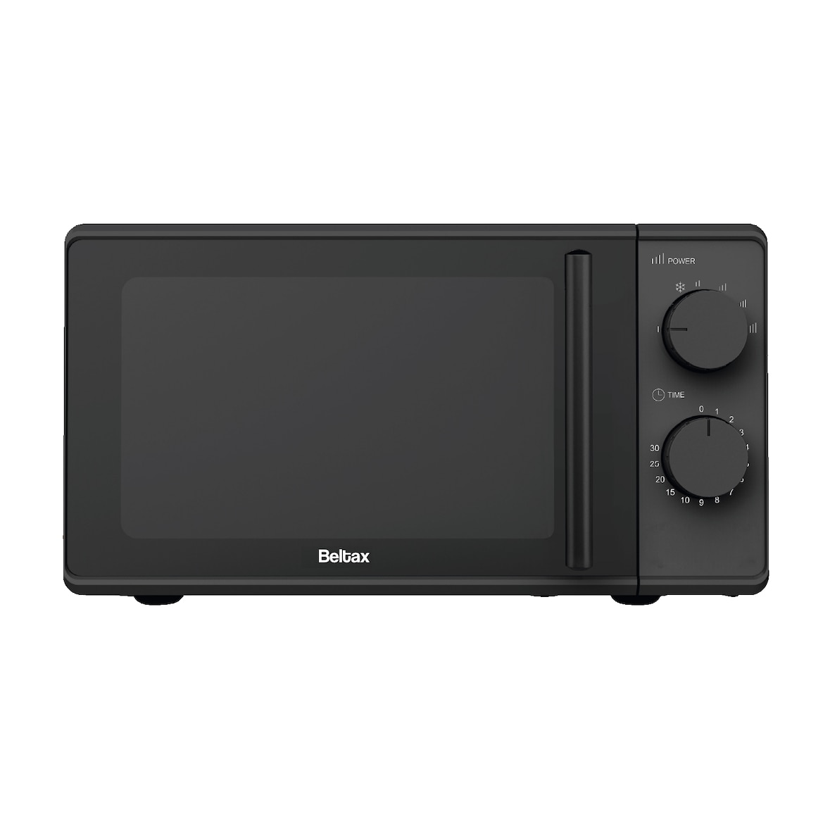 Microondas BELTAX BMO-1420-B, Capacidad: 20L, Potencia: 700W, Temporizador hasta 30 minutos, Función de descongelación