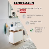 thumbnail of Distributeur de savon mural verre et chromé Fackelmann Vision