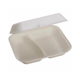 thumbnail of Boîte repas jetable deux compartiments 250 pièces - Ecobioshopping