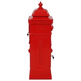 thumbnail of vidaXL Säulenbriefkasten Aluminium Vintage-Stil Rostfrei Rot