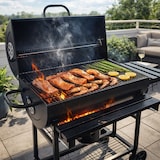 thumbnail of Barbecue A Carbone Con Coperchio Termometro Integrato Ideale Per Giardino Terrazzo E Balcone 112 x 63.5 x 97 Cm Nero