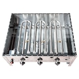 thumbnail of METRO PROFESSIONAL Gasbräter 3-Brenner, Aluminium/Edelstahl,  55.7 x 69.6 x 27.5 cm, 10.5 kW, Piezozündung, Bedienfeld, silber