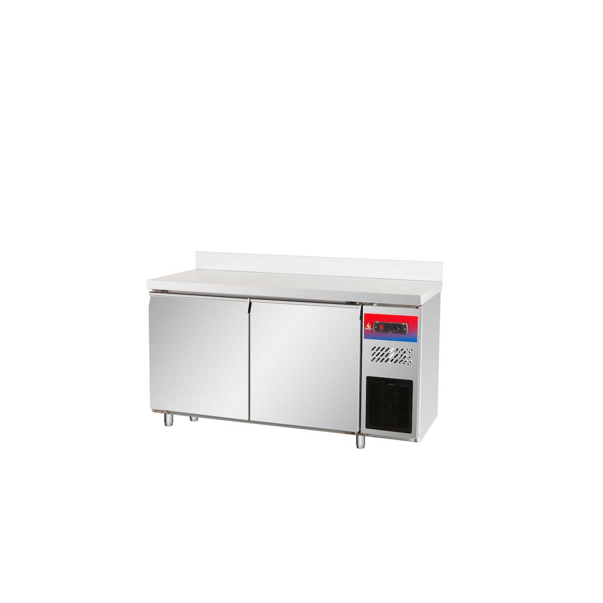 Gasfrit – Banco refrigerado bajo mostrador, 2 puertas en acero inoxidable, 1500 × 600 × 950 + 100 mm, alta calidad