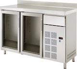 thumbnail of Kühler gegenauflager 2 glastüren 1 schublade - 1500x600x1050 mm - 220 W 230/1V - 76969509 Eurast