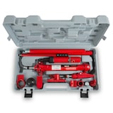 thumbnail of EBERTH 10 T hydraulischer Karosserie-Richtsatz inkl. Transportkoffer (V-Spreizer, 7 Druckstücke, 3 Verlängerungen) Richtsatz