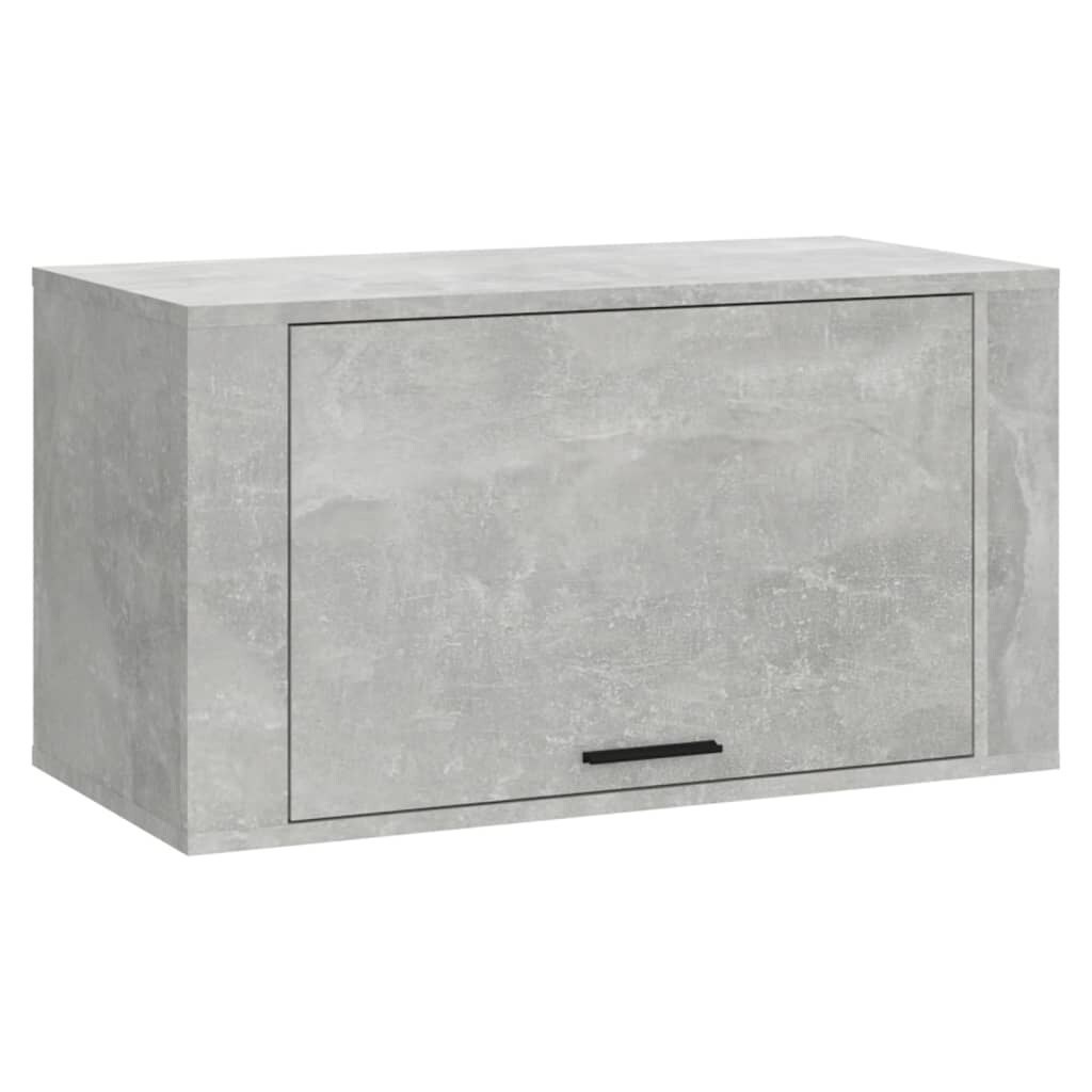 vidaXL Wand-Schuhschrank Betongrau 70x35x38 cm Holzwerkstoff
