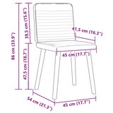 thumbnail of vidaXL Esszimmerstühle 4 Stk. Weinrot Stoff