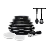 thumbnail of Batterie De Cuisine 10 Pieces Arthur Martin - Aluminium - Tous Feux Sauf Induction - Noir