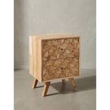 thumbnail of Handgefertigtes Nachtkästchen aus Massivholz, moderner Landhaus-Stil, 2 Schubladen. 44x35x61 cm | Kadima Design